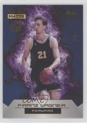 2022 Matte SP Exclusive Rising Heat Basketball Blue/Purple /5 Franz Wagner - Image 1 of 2