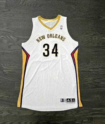 New Orleans Pelicans Game Worn Greg Stiemsma Jersey Adidas Size 54+3 - Image 1 of 3