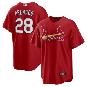 Men Nike St. Louis Cardinals Arenado 28 Alternate Replica Jersey Sz XL Red White - Picture 1 of 24