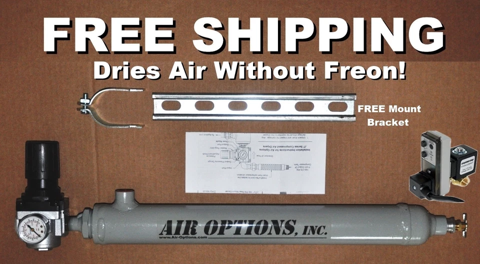 Secador de aire comprimido refrigerado + drenaje para compresor de aire de 2 etapas de 5 HP Foto 1 de 4