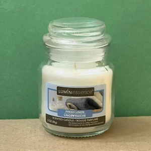 LUMINessence Candle FRESH LINEN Small 3 oz JAR CANDLE - Picture 1 of 4