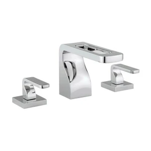 Mezclador de cuenco de orificios de grifo Crosswater Kelly Hoppen Zero 1 3 KH01_135DPC - Imagen 1 de 2