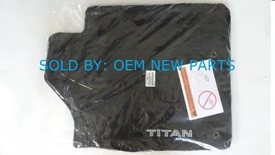 2008-2015 Nissan Titan KING CAB 4-Piece Carpet Floor Mat Set BLACK 185T8BLCKL  Foto 1 de 4