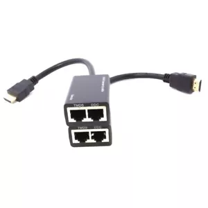 Repetidor extensor de balón Ethernet HDMI sobre RJ45 CAT5e CAT6 UTP LAN - 1080P - Imagen 1 de 7