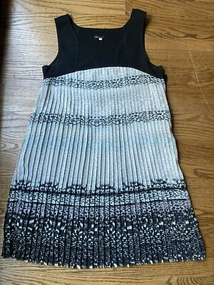 Vestido para niñas Ella Moss plisado estampado forrado sin mangas talla 12 Foto 1 de 4