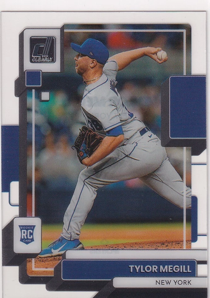 2022 CHRONICLES CLEARLY DONRUSS RC TYLOR MEGILL ROOKIE NEW YORK METS NK1997 - Image 1 of 1