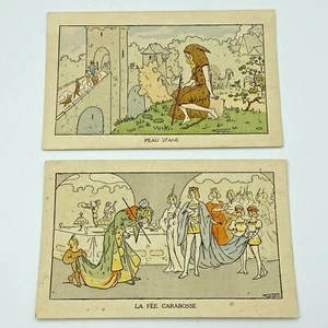 Gayac Fairy Tale Peau D’Ane & La Fee Carabosse  c1920s Postcards Paris Lot of 2  - Picture 1 of 2