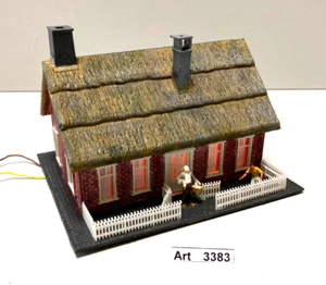 Pola 536 H0 casa della Germania del Nord, con illuminazione, figure, 1:87, rara e RARA - Foto 1 di 9