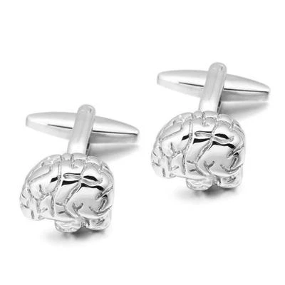 BRAIN CUFFLINKS 解剖人体解剖学 全新 带礼品袋 新郎 父亲节 医生 — 第 1/3 张图片