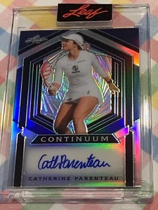 Catherine Parenteau Auto Pickleball 2023 Leaf Metal Continuum Limited SP 3/88 - Picture 1 of 16