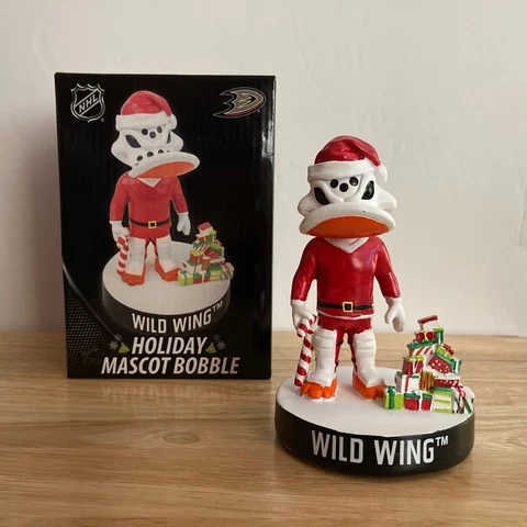 NHL Anaheim Ducks Wild Wing Mascot Bobblehead - Christmas *LIMITED TO 300* Cover