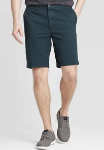 Men's Goodfellow & CO. Blue 9" Linden Flat Front Shorts (Size 28) W - Picture 1 of 5
