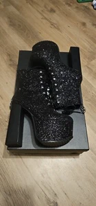 Killstar Bowie Glitter Boots Uk Size 7 - Picture 1 of 20