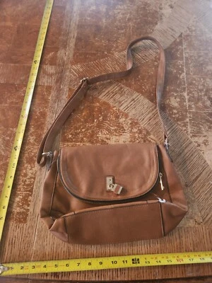 CHRISTIAN SIRIANO TAN BROWN CROSSBODY SHOULDER HANDBAG BAG #S71 - Image 1 of 4