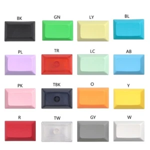10PCS PBT Keycap DSA 1.5U Keycaps Colored Customized Keycap Set Game Mechanical - Photo 1/24