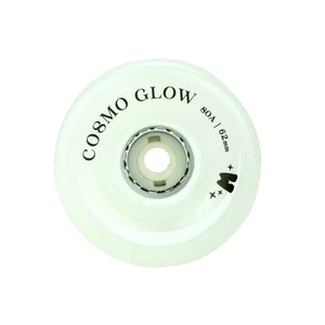 Moxi Cosmo Glow Roller Skate Wheels 62mm - White Rain Glow (4 Pack) - Imagen 1 de 2