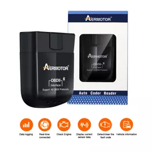 OBD2 Bluetooth Code Scanner Reader ELM327 Auto Diagnostic PIC18F25K80 Chip - Picture 1 of 9