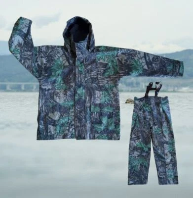 Remington Realtree Large Mens Camo Duck Hunting Jacket & Pants Bibs Waterproof - Image 1 of 4