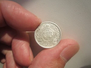 NICE GRADE 1918 INDIA 1/4 RUPEE - Picture 1 of 2