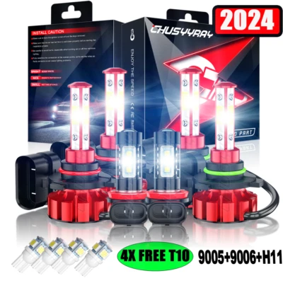 Para Toyota Prius V 2012-2017 LED Faros de luz baja alto Bombillas antiniebla Foto 1 de 4