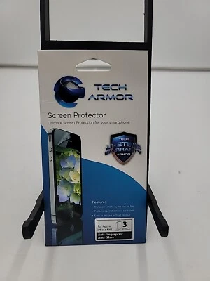 Tech Armor Apple iPhone 4/4S HD Clear Screen Protector  **All 3 In Pack** opened - Image 1 of 2