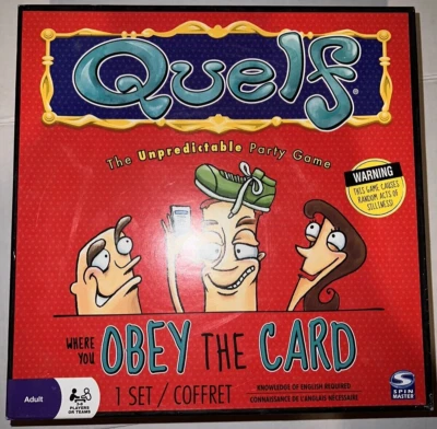 QUELF The Unpredictable Party Game NEW But Unsealed Spin Master 2011 - Image 1 of 4