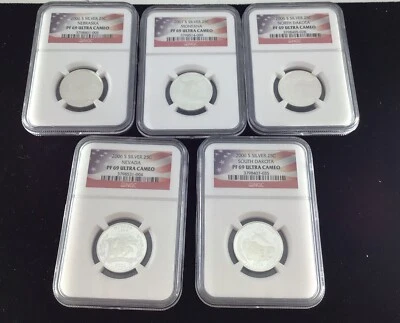2006 S  NGC Silver 25C PF69 Ultra Cameo Statehood Quarters Set Of 5 - Image 1 of 2
