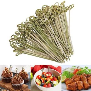 100 Stück Cocktail-Sticks Party Picker aus Holz Obst-Spieß Zahnstocher Aus Holz - Bild 1 von 12