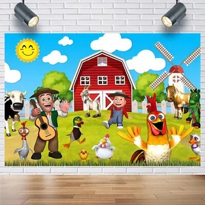 La Granja De Zenon Birthday Party Background Cloth 7x5FT for Events Weddings ... - Picture 1 of 6