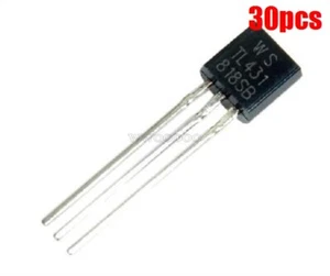 30Pcs TL431ACL TL431 Precision Shunt Regulator TO-92 vm - Picture 1 of 2