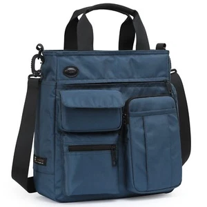Mens Messenger Bag Laptop Shoulder Bag Computer Work Office Bag Waterproof Br... - Picture 1 of 7