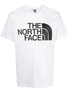 The North Face logo print T-shirt Size L White - Picture 1 of 3