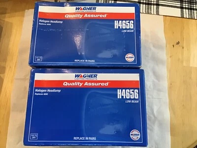 Faro halógeno de haz sellado Wagner H4656 luces de cabeza baja, nuevo, juego de 2 Foto 1 de 3