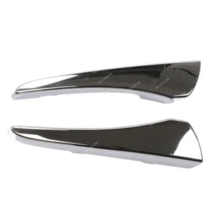 Pair Fits 2012 to 2015 Jaguar XF Left & Righ Lower Bumper Molding Trim Chrome - Picture 1 of 6