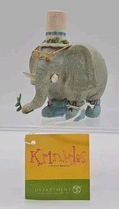 Estatuilla de elefante masculino Arca de Noé Patience Brewster Dept 56 con sombrero de copa - Imagen 1 de 9