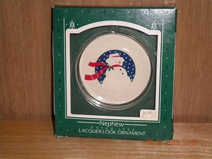 Vintage Hallmark "NEPHEW" Ornament 1986 MIB Made in Hong Kong - Picture 1 of 3
