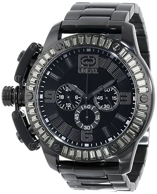 NEW MARC ECKO E25061G1 THE IRONSIDE OVERSIZED BLACK WATCH CRYSTALS 49mm - image 1 of 4