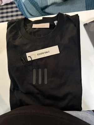 阿迪达斯 Fear Of God 运动衬衫短袖 T 恤男式灰色休闲上衣 — 第 1/4 张图片