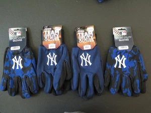 FOUR PAIR OF NEW YORK YANKEES, SPORT UTILITY GLOVES INVENTORY CLOSEOUT - Picture 1 of 1