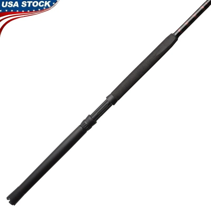 Durable 6'6" Medium Heavy Conventional Fishing Rod Saltwater Boat Rod EVA Grip - Image 1 of 4