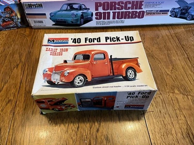 Vintage Monogram Early Iron  '40 Ford Pick-up Model Box Top Only #8282 1973 - Image 1 of 4