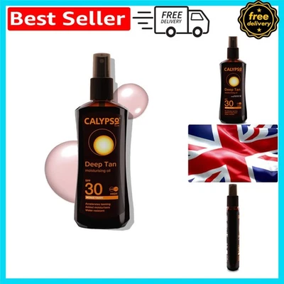 Deep Tanning Oil with Monoi Tahiti - 200ml Spray for Smooth, Lasting Tan - Image 1 of 4