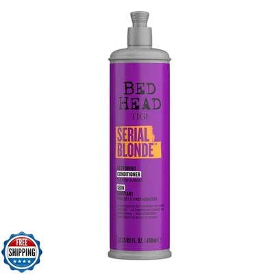 Acondicionador restaurador rubio serie cabezal cama TIGI para cabello rubio dañado, Hy Foto 1 de 4