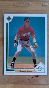 1991 Upper Deck #55b Chipper Jones - Picture 1 of 2