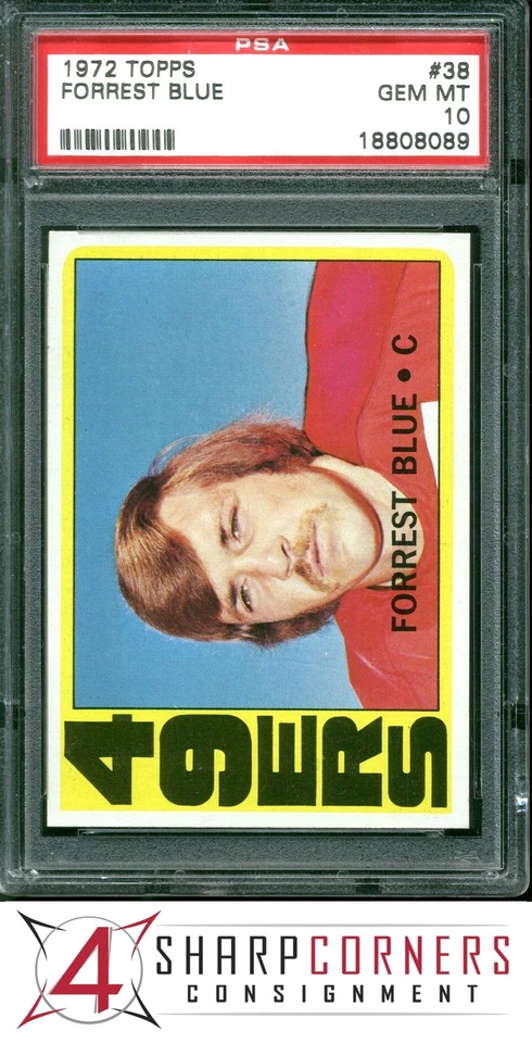 1972 TOPPS #38 FORREST BLUE RC 49ERS POP 8 PSA 10 - Image 1 of 4