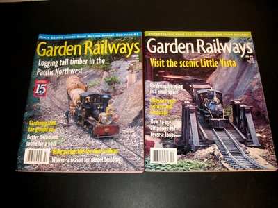 GARDEN RAILWAYS FEBRUARY & APRIL 1998 LOT OF 2 MAGAZINES MODEL RAILROAD - Image 1 of 3