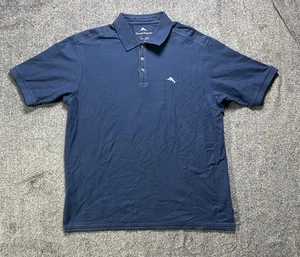 Polo golf uomo Tommy Bahama Supima cotone taglia L/grande blu - Foto 1 di 6