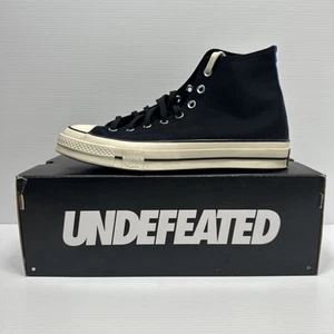 Mens 10 Converse Undefeated Chuck 70 High Black Shoes Sneakers Taylor Jack - Picture 1 of 17
