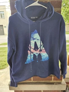 Avatar Hoodie Youth Large Blue Graphic Pullover Long Sleeve Cotton Blend - Picture 1 of 5