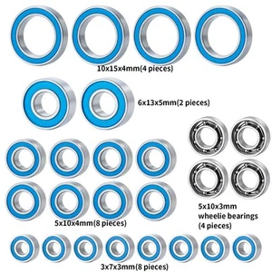 Kit de rodamientos sellados para coche de arrastre 1/10 Team Associated DR10 - Imagen 1 de 8